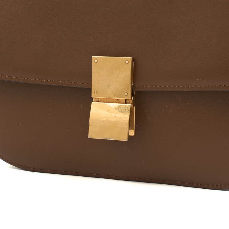 Picture of Celine Cross Body Box Bag - Medium in Brown, Box Calfskin