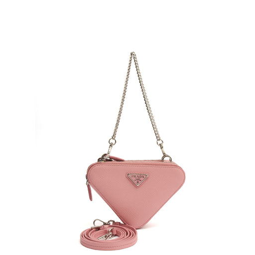 Picture of Prada Mini Bag Contenitori Mini Chain Wallet in Pink, Saffiano Leather