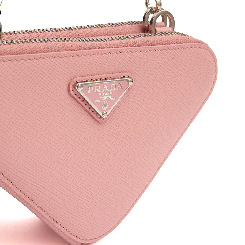 Picture of Prada Mini Bag Contenitori Mini Chain Wallet in Pink, Saffiano Leather