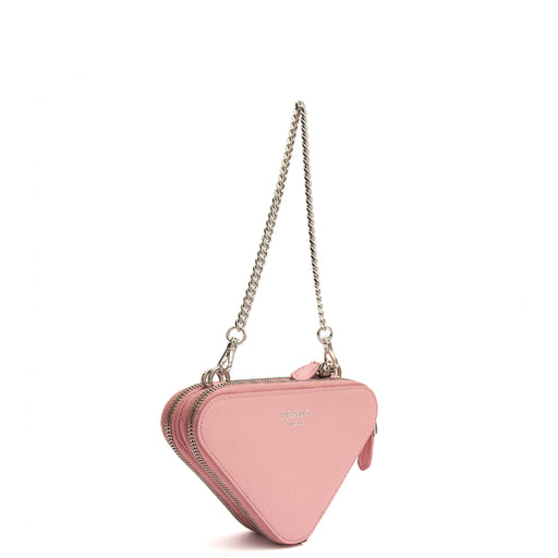 Picture of Prada Mini Bag Contenitori Mini Chain Wallet in Pink, Saffiano Leather