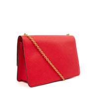 Picture of Mulberry Cross Body Darley Shoulder Bag  in Fiery Red, Leather