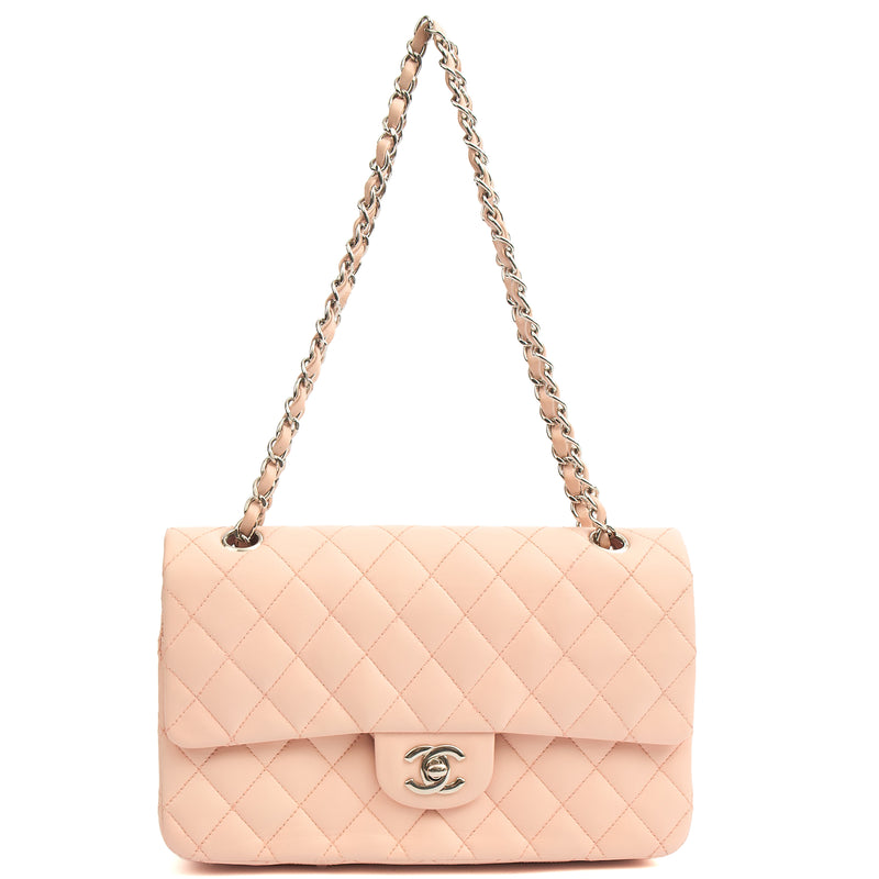 Picture of Chanel Shoulder Bag Classic Double Flap - Medium in Pink, Calfskin Leather