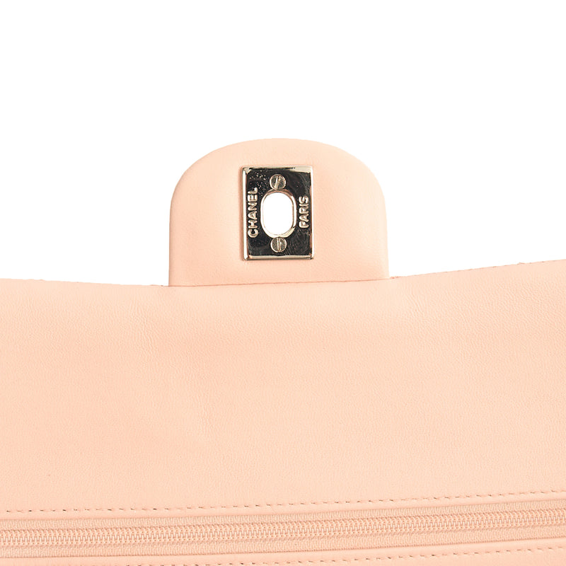 Picture of Chanel Shoulder Bag Classic Double Flap - Medium in Pink, Calfskin Leather