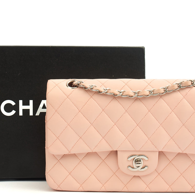 Picture of Chanel Shoulder Bag Classic Double Flap - Medium in Pink, Calfskin Leather