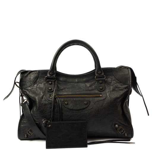 Picture of Balenciaga Shoulder Bag Classic City - Medium in Black, Leather