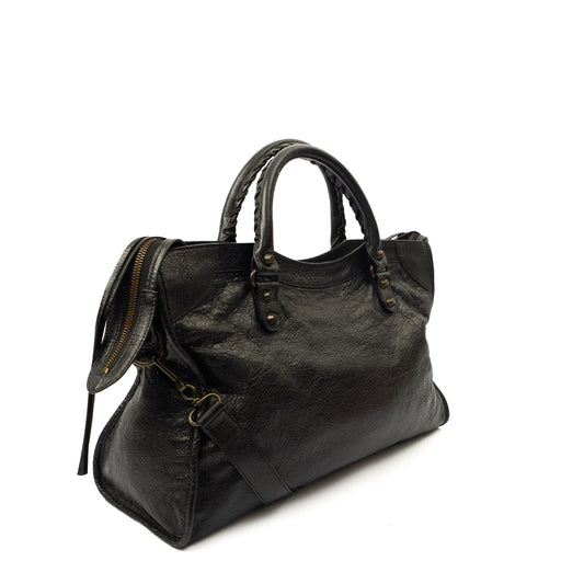 Picture of Balenciaga Shoulder Bag Classic City - Medium in Black, Leather