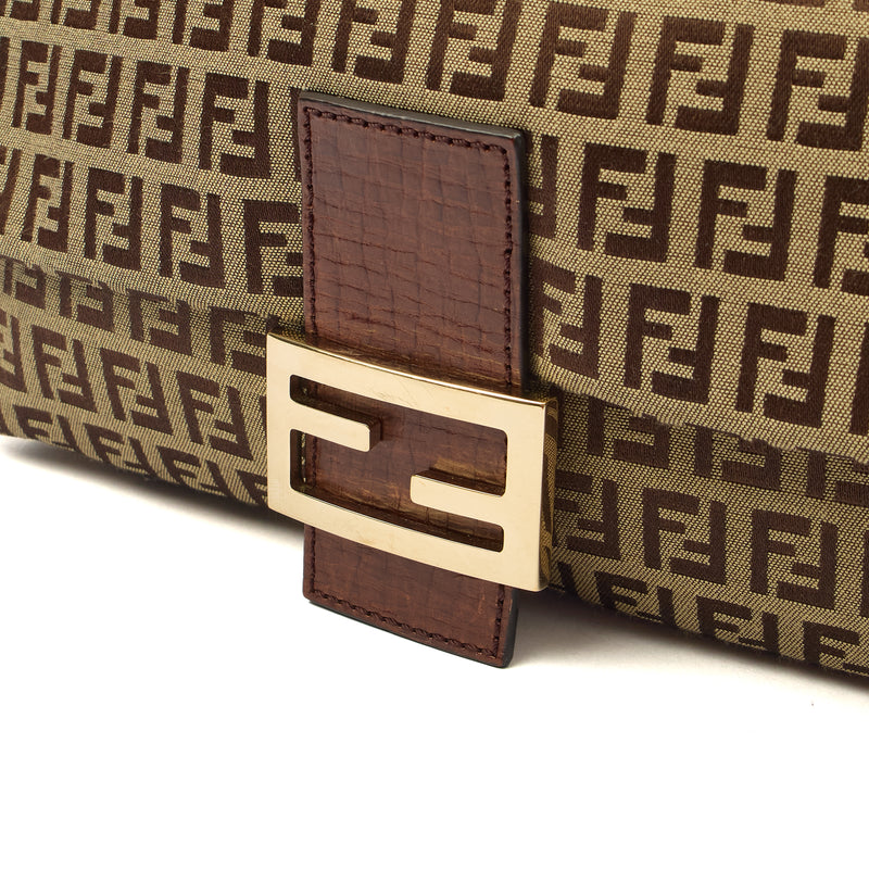 Picture of Fendi Shoulder Bag Mama in Zucca FF, Canvas