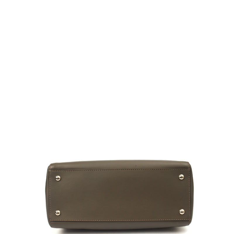 Picture of Fendi Tote Dot Com in Grey, Leather