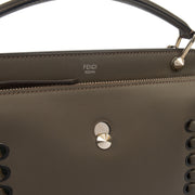 Picture of Fendi Tote Dot Com in Grey, Leather