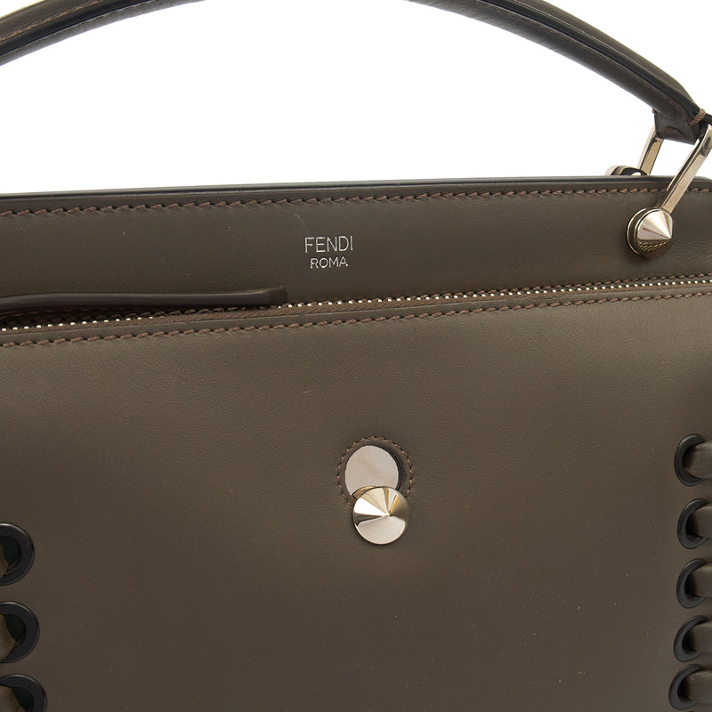 Picture of Fendi Tote Dot Com in Grey, Leather