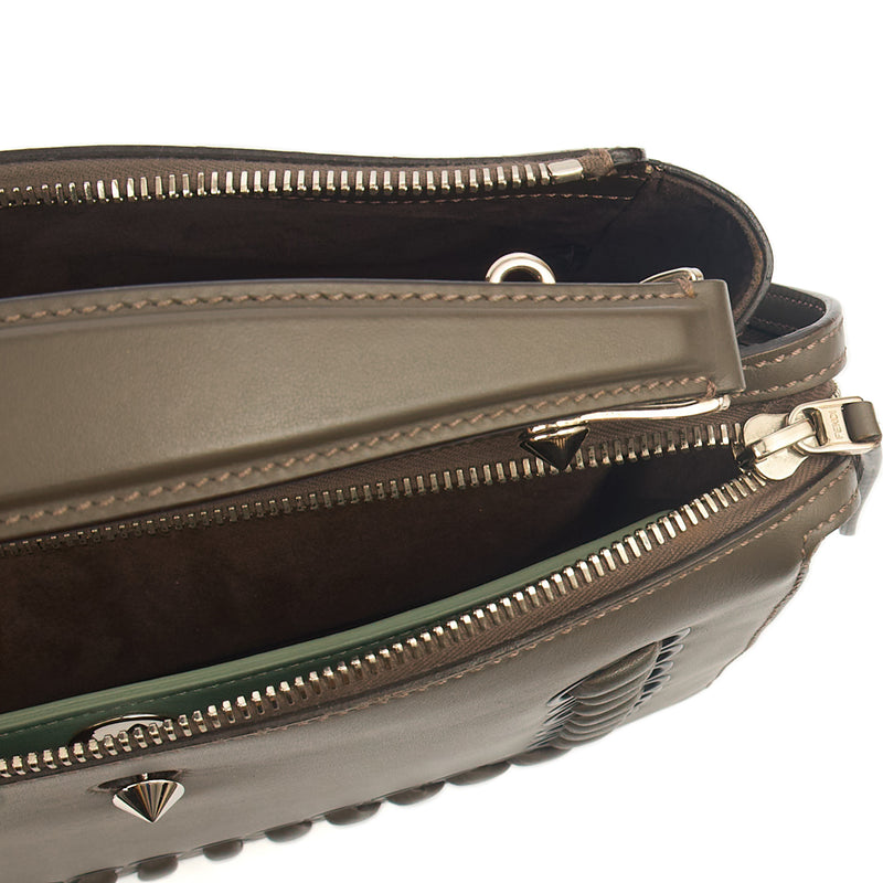 Picture of Fendi Tote Dot Com in Grey, Leather