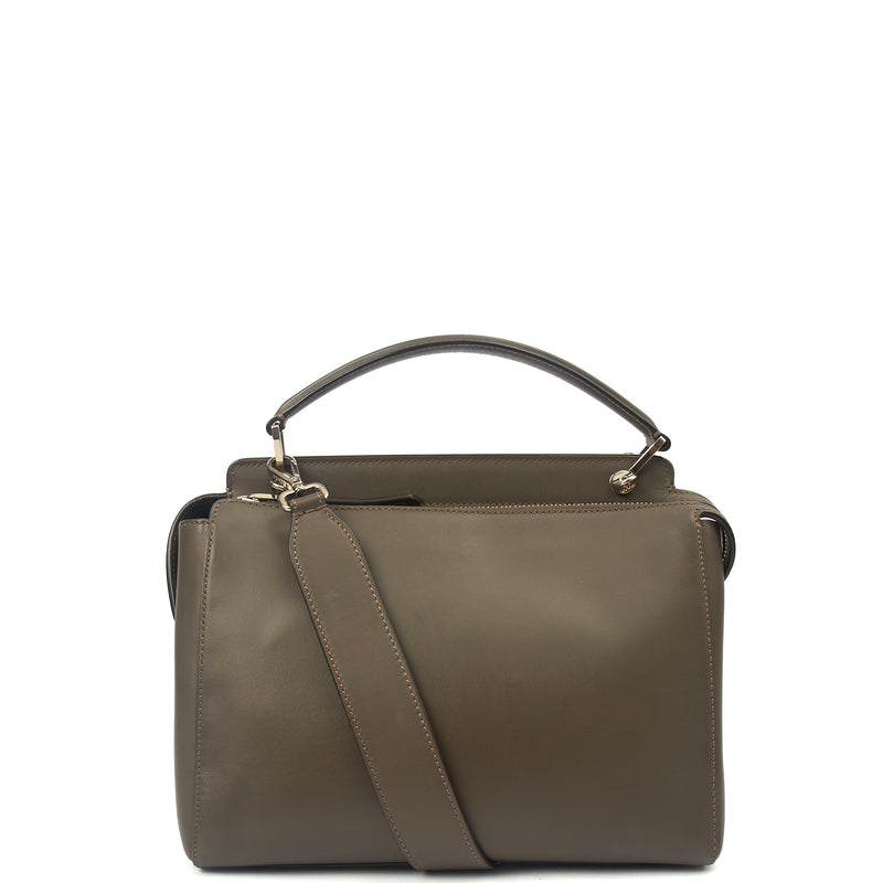 Picture of Fendi Tote Dot Com in Grey, Leather