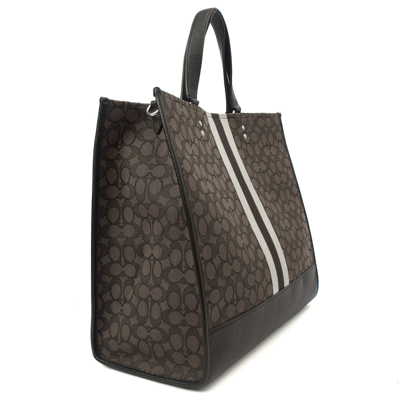 Picture of Coach Tote Dempsey Bucket in Grey, Leather