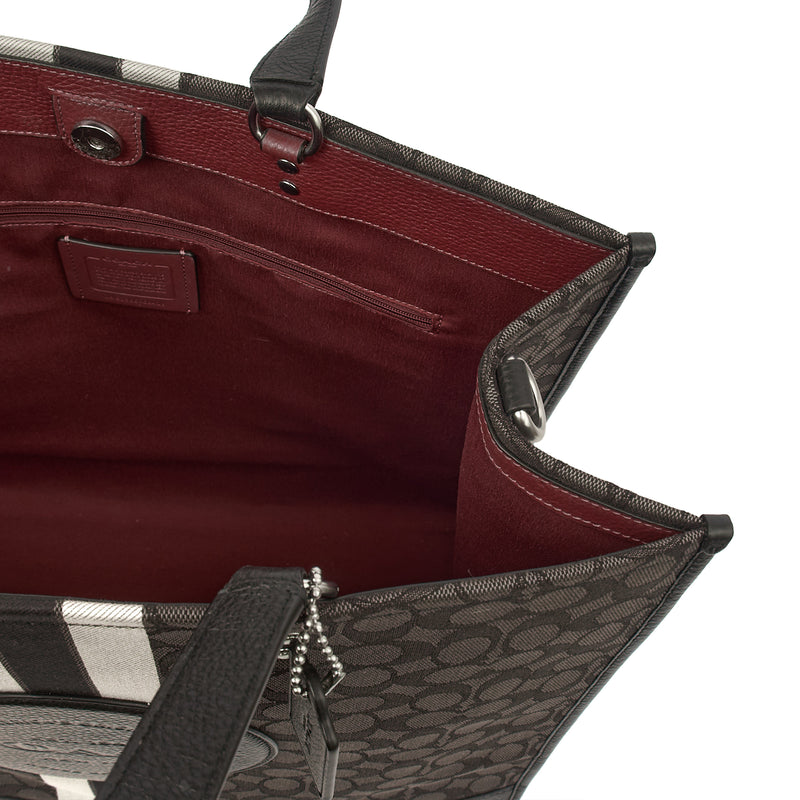 Picture of Coach Tote Dempsey Bucket in Grey, Leather