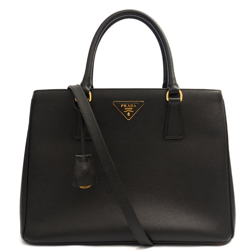 Picture of Prada Tote Galleria - Medium Double Zip Tote in Black, Leather