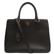 Picture of Prada Tote Galleria - Medium Double Zip Tote in Black, Leather