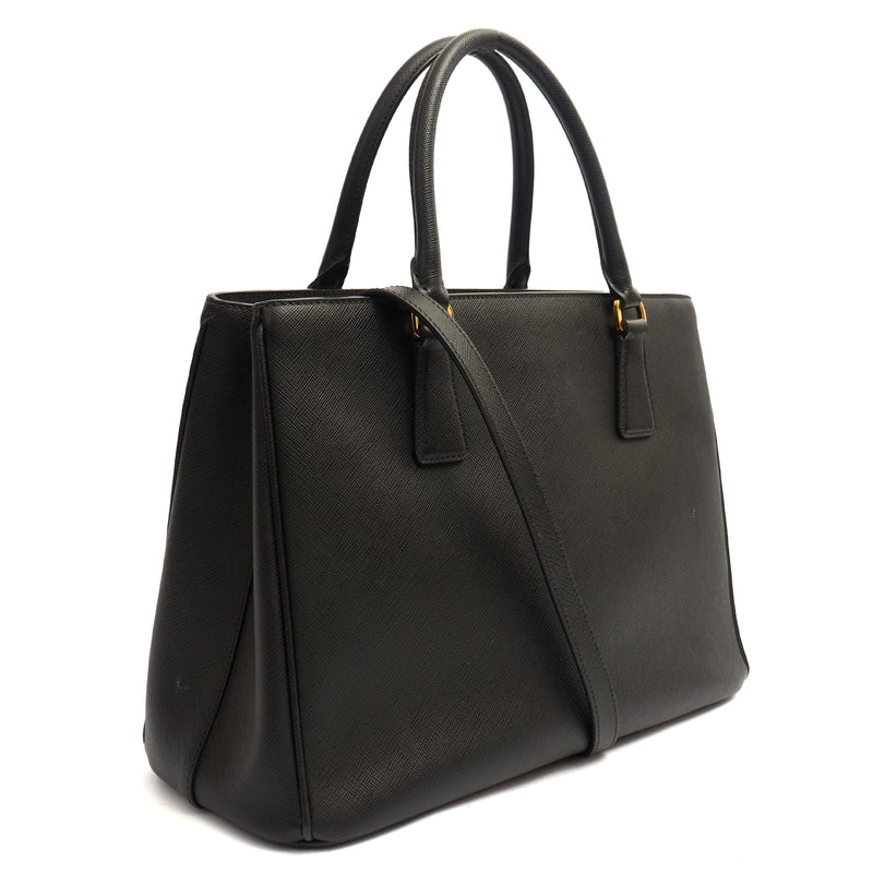 Picture of Prada Tote Galleria - Medium Double Zip Tote in Black, Leather