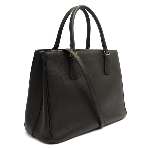 Picture of Prada Tote Galleria - Medium Double Zip Tote in Black, Leather
