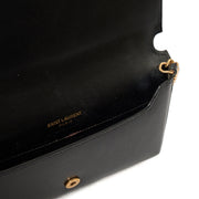 Picture of Saint Laurent Cross Body Cassandre Phone Holder in Black, Calfskin Leather