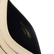 Picture of Saint Laurent Card Holder Card Holder in White, Exotic Effect Leather