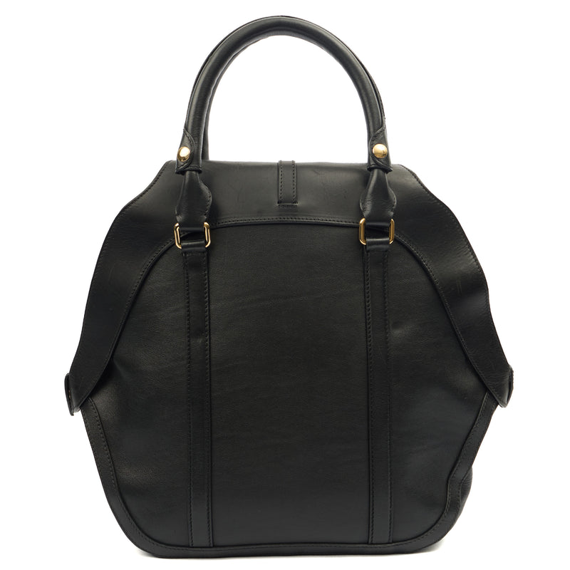 Picture of Burberry Top Handle Orchard Bowling Bag- Medium in Black, Leather