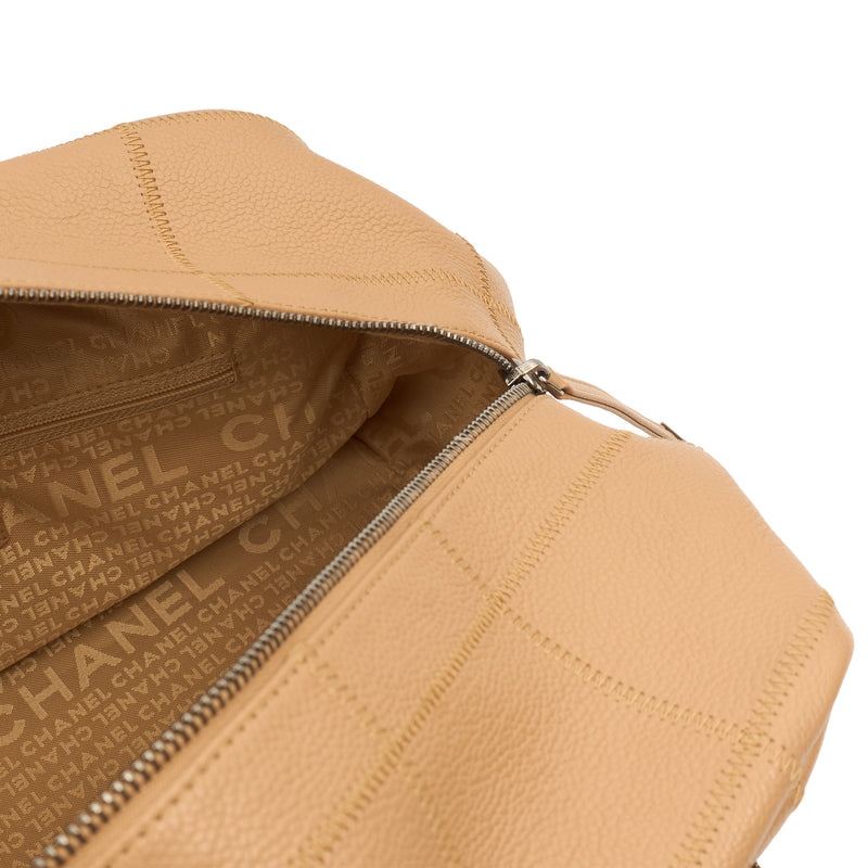 Picture of Chanel Top Handle LAX Square Quilted Bowler Bag in Neutral, Calfskin Leather