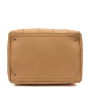 Picture of Chanel Top Handle LAX Square Quilted Bowler Bag in Neutral, Calfskin Leather