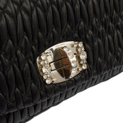 Picture of Miu Miu Clutch Shoulder Bag in Black, Leather