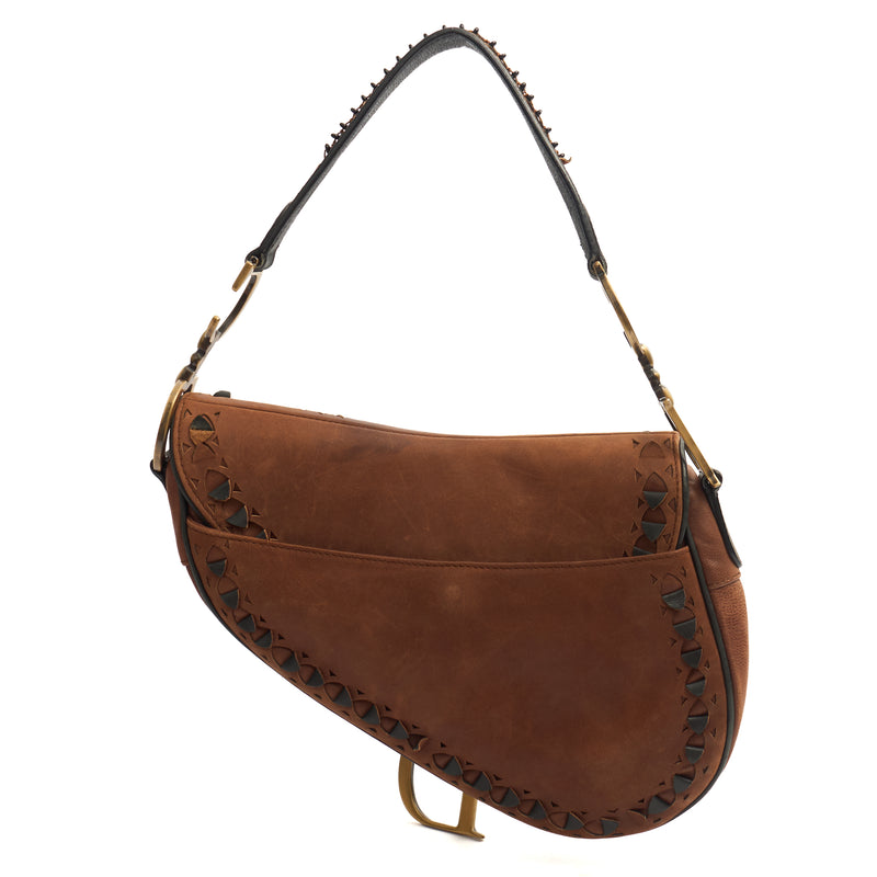 Picture of Christian Dior Shoulder Bag Saddle Bag in Brown, Leather