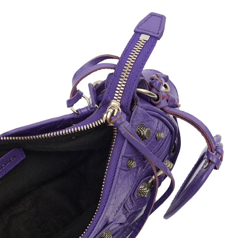 Picture of Balenciaga Shoulder Bag Le Cagole S in Purple, Leather