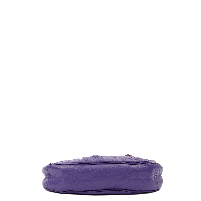 Picture of Balenciaga Shoulder Bag Le Cagole S in Purple, Leather