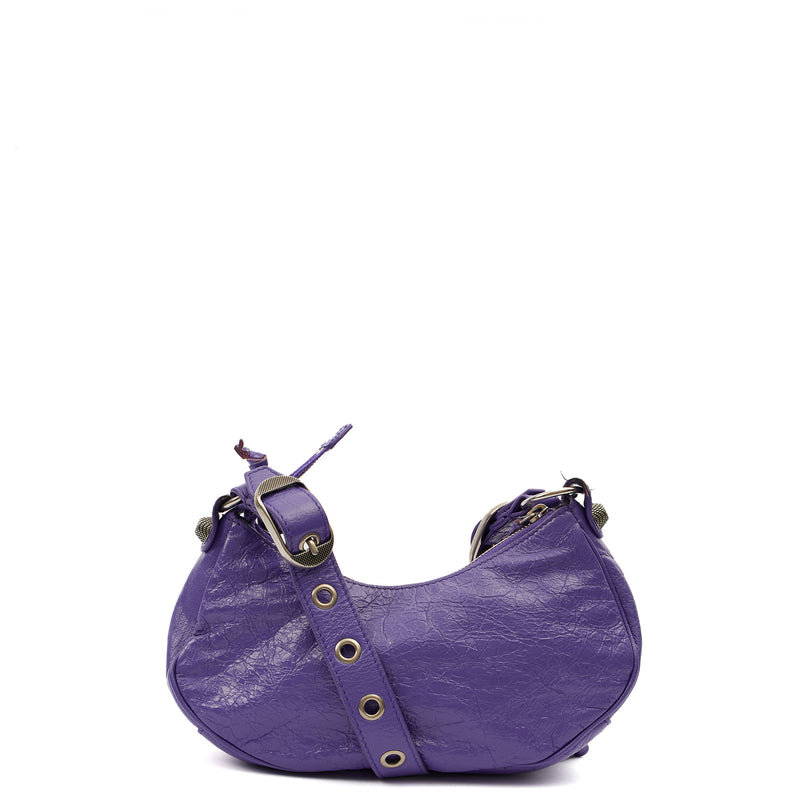Picture of Balenciaga Shoulder Bag Le Cagole S in Purple, Leather