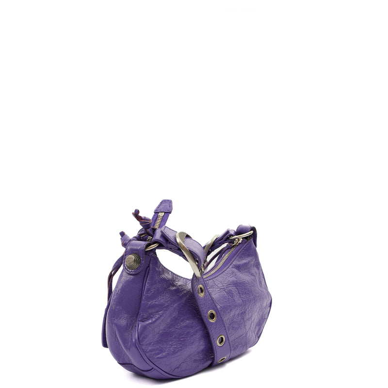 Picture of Balenciaga Shoulder Bag Le Cagole S in Purple, Leather