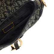 Picture of Christian Dior Shoulder Bag Saddle Bag in Blue, Dior Oblique Embroidery