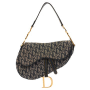 Picture of Christian Dior Shoulder Bag Saddle Bag in Blue, Dior Oblique Embroidery