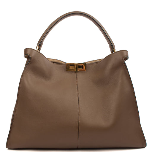 Picture of Fendi Tote Peekaboo - Large in Brown, Leather