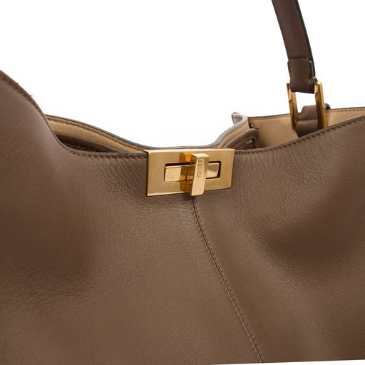 Picture of Fendi Tote Peekaboo - Large in Brown, Leather