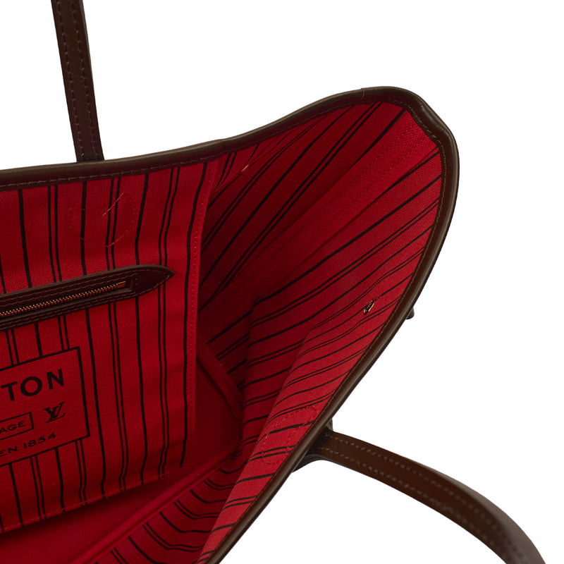 Picture of Louis Vuitton Tote Neverfull MM in Damier Ebene, Leather
