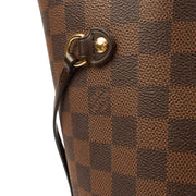 Picture of Louis Vuitton Tote Neverfull MM in Damier Ebene, Leather