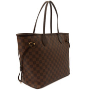 Picture of Louis Vuitton Tote Neverfull MM in Damier Ebene, Leather