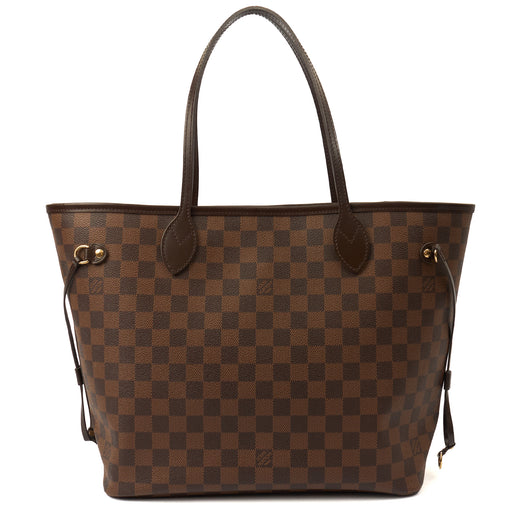 Picture of Louis Vuitton Tote Neverfull MM in Damier Ebene, Leather
