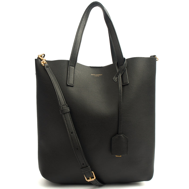 Picture of Saint Laurent Tote Shopping Toy in Black, Calfskin Leather