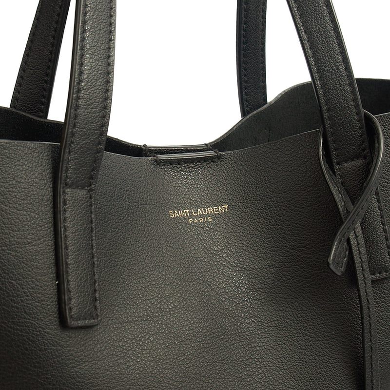 Picture of Saint Laurent Tote Shopping Toy in Black, Calfskin Leather