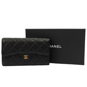 Picture of Chanel Purse Flap Wallet in Black, Lambskin Leather