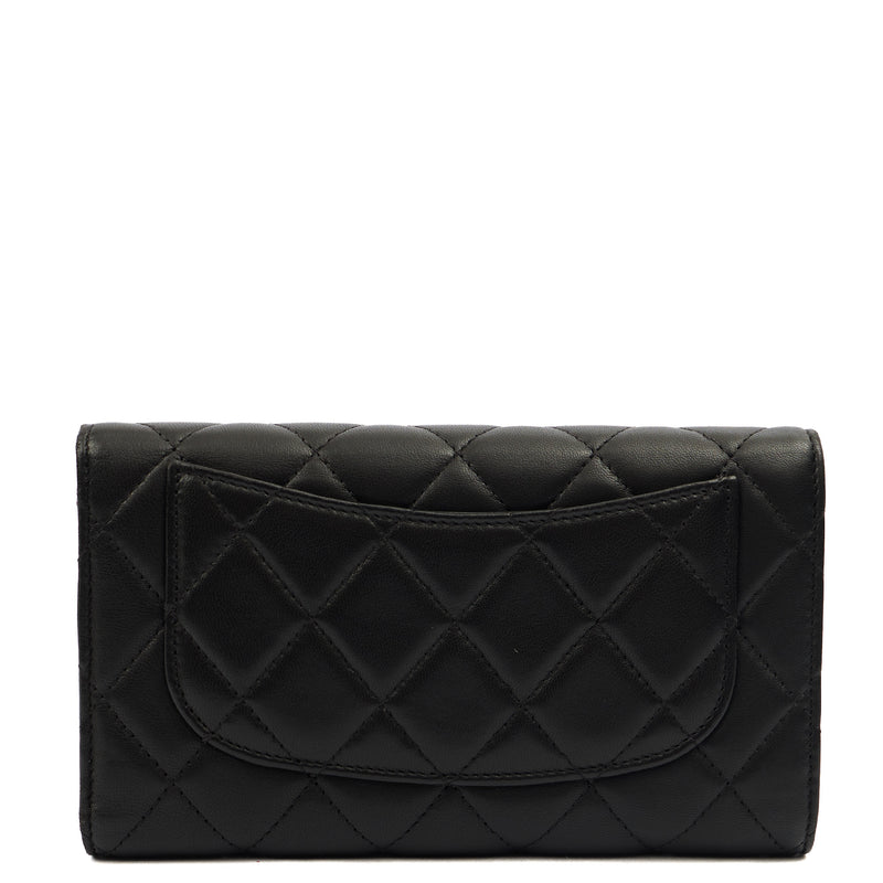 Picture of Chanel Purse Flap Wallet in Black, Lambskin Leather