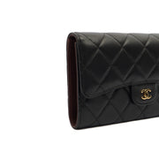Picture of Chanel Purse Flap Wallet in Black, Lambskin Leather
