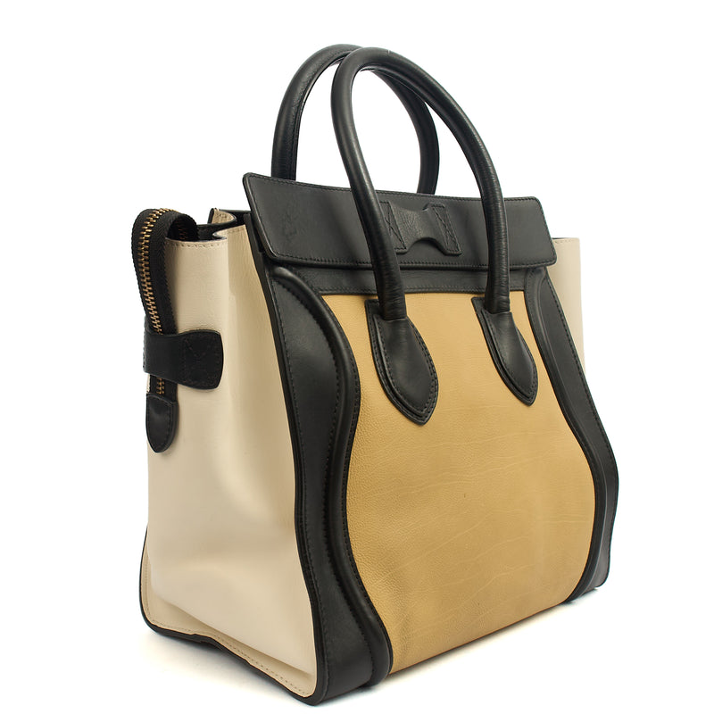 Picture of Celine Tote Luggage - Medium in Tricolour , Box Calfskin