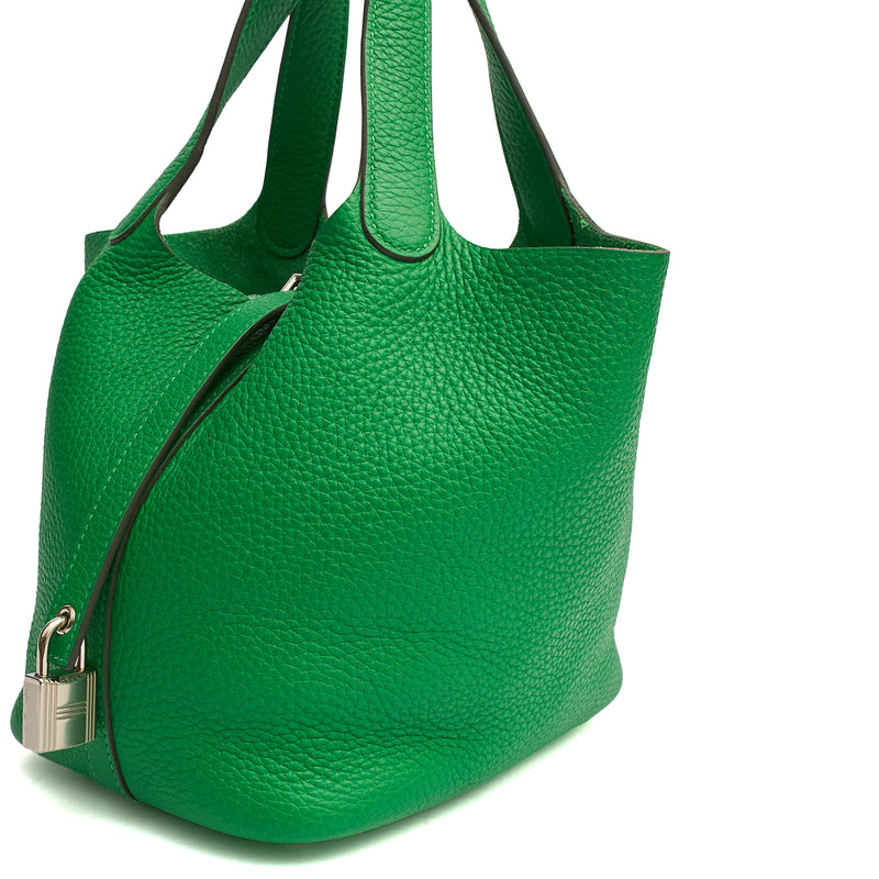 Picture of Hermes Tote Picotin 18 in Bambou, Clemence Leather