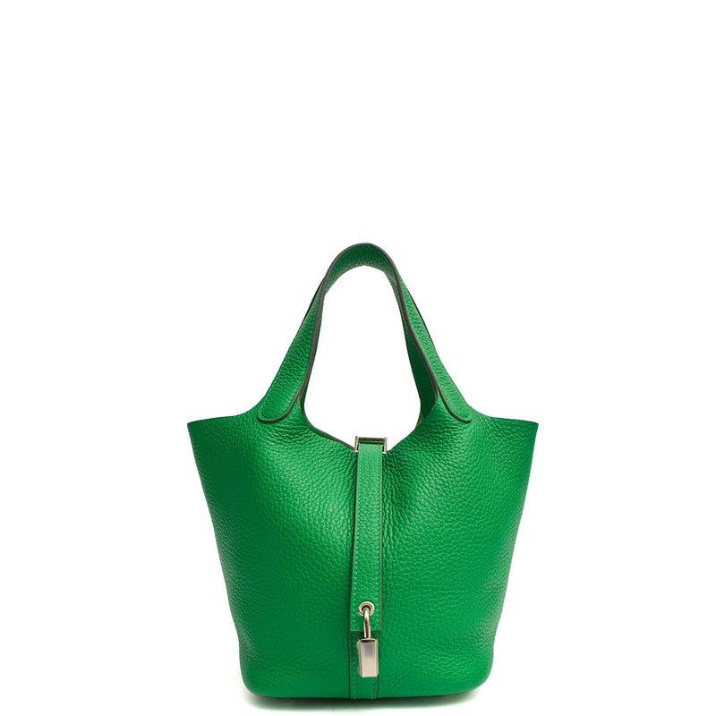 Picture of Hermes Tote Picotin 18 in Bambou, Clemence Leather