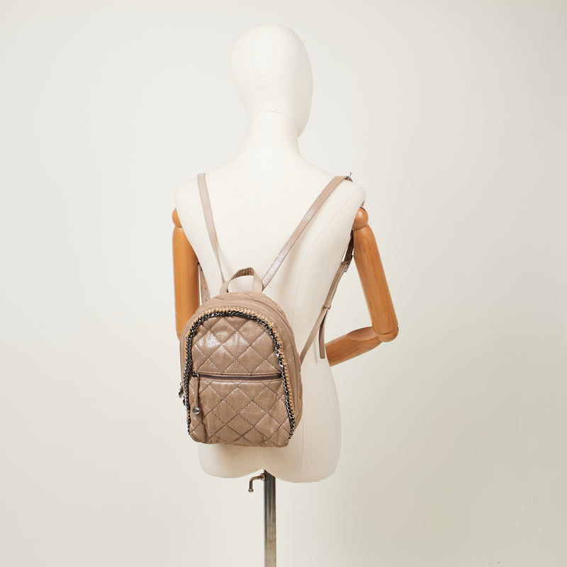 Picture of Stella McCartney Backpack Falabella Go Backpack in Metallic, Vegan Leather
